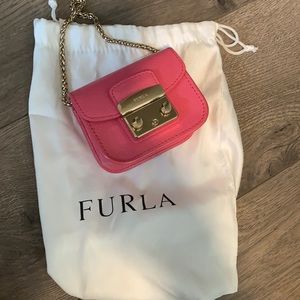 Super cute Furla pink mini purse